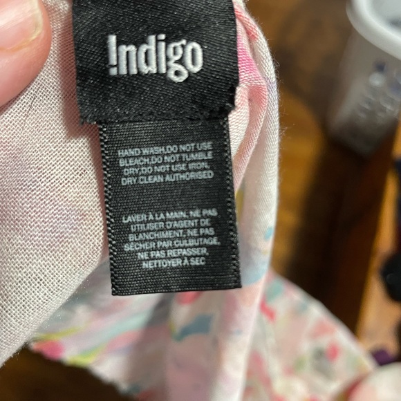 Indigo Multicolour Large Lightweight Scarf - Picture 3 of 8